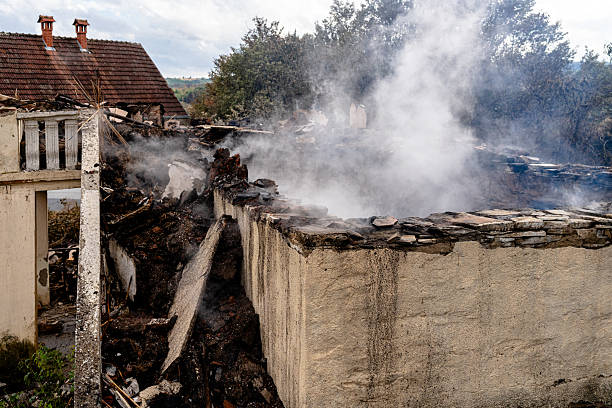 Professional Fire Damage Removal technician working in Prospect, OH
